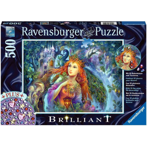 RAVENSBURGER Puzzle s drahokamy Vílí prach 500 dílků