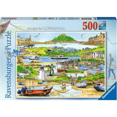 RAVENSBURGER Puzzle Útěk do Cornwallu 500 dílků