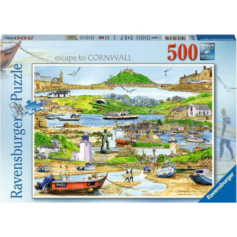 RAVENSBURGER Puzzle Útěk do Cornwallu 500 dílků