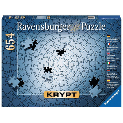 RAVENSBURGER Puzzle KRYPT (barva stříbrná) 654 dílků