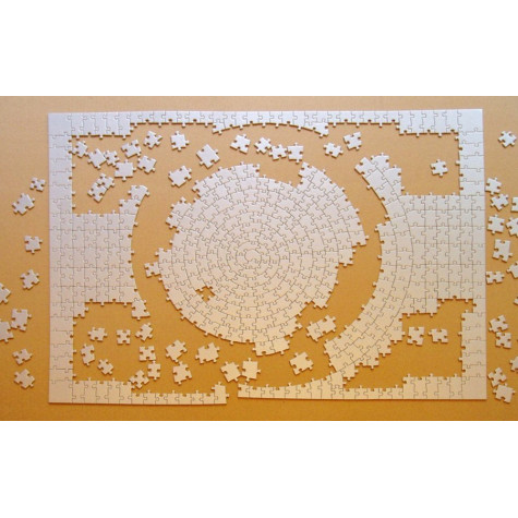 RAVENSBURGER Puzzle KRYPT (barva stříbrná) 654 dílků