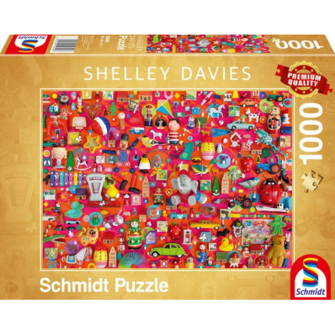 SCHMIDT Puzzle Vintage: Hračky 1000 dílků ~ 1