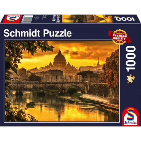 SCHMIDT Puzzle Zlaté světlo nad Římem 1000 dílků ~ 1