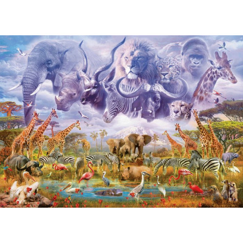 SCHMIDT Puzzle Zvířata u napajedla 1000 dílků ~ 2