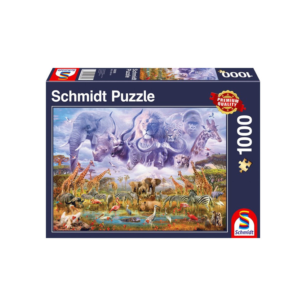 SCHMIDT Puzzle Zvířata u napajedla 1000 dílků