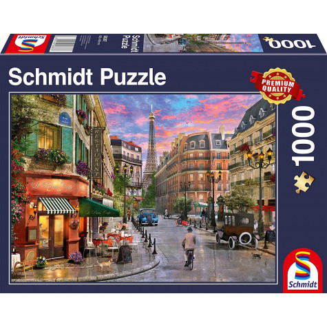SCHMIDT Puzzle Ulička k Eiffelově věži 1000 dílků ~ 1