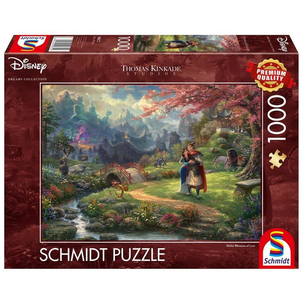 SCHMIDT Puzzle Mulan: Květy lásky 1000 dílků