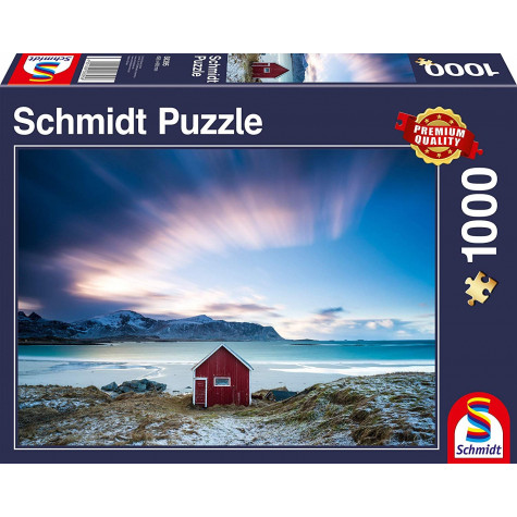 SCHMIDT Puzzle Chata na pobřeží Atlantiku 1000 dílků ~ 1