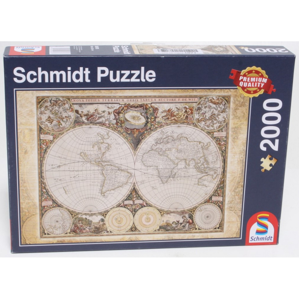 SCHMIDT Puzzle Historická mapa světa 2000 dílků