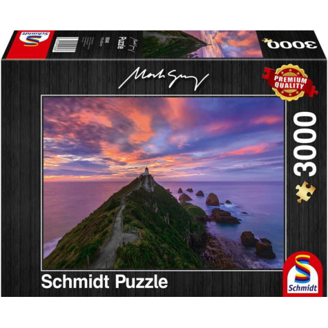 SCHMIDT Puzzle Maják Nugget Point, Nový Zéland 3000 dílků ~ 1