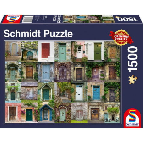 SCHMIDT Puzzle Koláž dveří 1500 dílků ~ 1