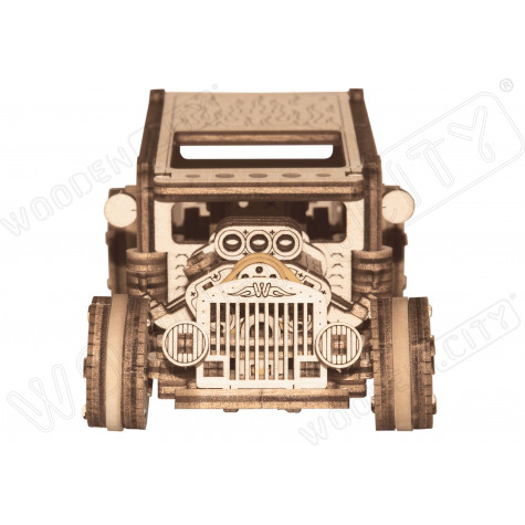 WOODEN CITY 3D puzzle Automobil Hot Rod 141 dílů ~ 3
