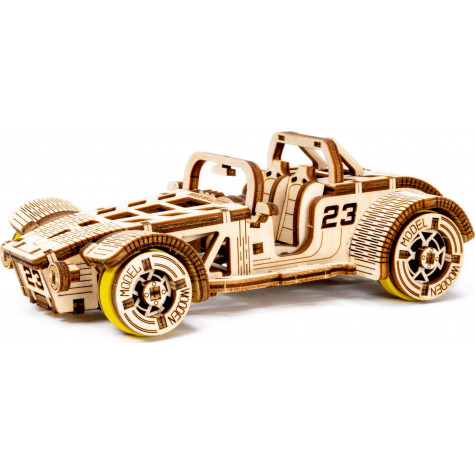 WOODEN CITY 3D puzzle Automobil Roadster 111 dílů