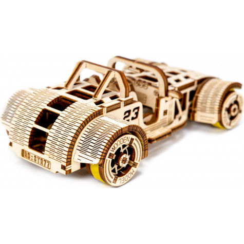 WOODEN CITY 3D puzzle Automobil Roadster 111 dílů ~ 7