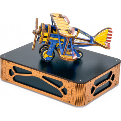 WOODEN CITY 3D puzzle Dvouplošník Limitovaná edice 65 dílů ~ 3
