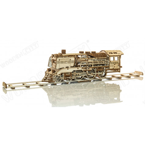 WOODEN CITY 3D puzzle Express s kolejemi 400 dílů ~ 1