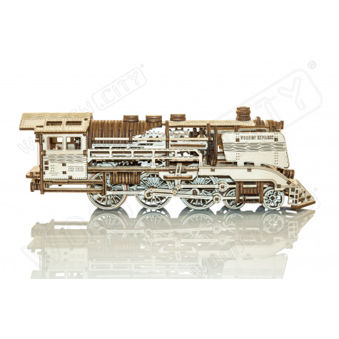 WOODEN CITY 3D puzzle Express s kolejemi 400 dílů ~ 4