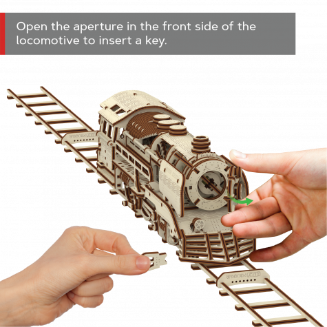 WOODEN CITY 3D puzzle Express s kolejemi 400 dílů ~ 7