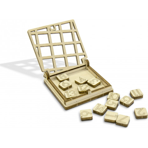 WOODEN CITY 3D puzzle hra mini 15 - posuvný hlavolam ~ 4