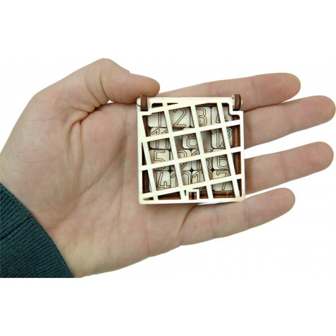 WOODEN CITY 3D puzzle hra mini 15 - posuvný hlavolam ~ 6