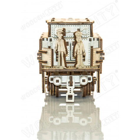WOODEN CITY 3D puzzle Express s tendrem a kolejemi 580 dílů ~ 3