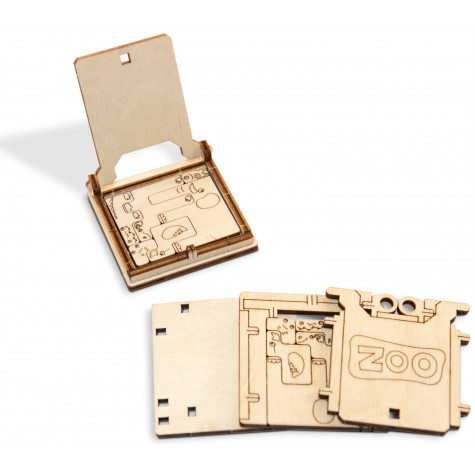 WOODEN CITY 3D puzzle hlavolam mini Zoo ~ 6