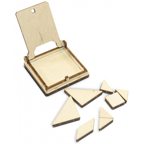 WOODEN CITY 3D puzzle hlavolam mini Tangram