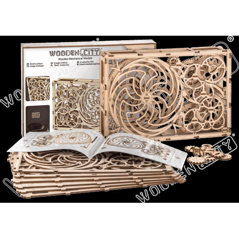 WOODEN CITY 3D puzzle Kinetický obraz 185 dílů ~ 3
