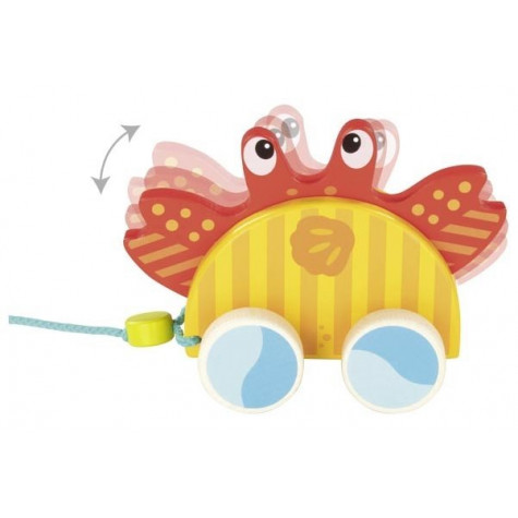 GOKI Dřevěný tahací krab ~ 1