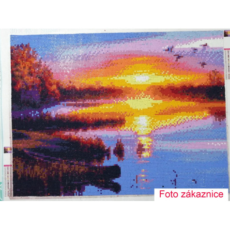 Diamantové malování - západ slunce ~ 6