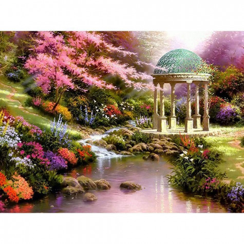 Diamantové malování - altán ~ 1