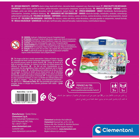CLEMENTONI Crazy Chic Náramky se vzkazy ~ 4