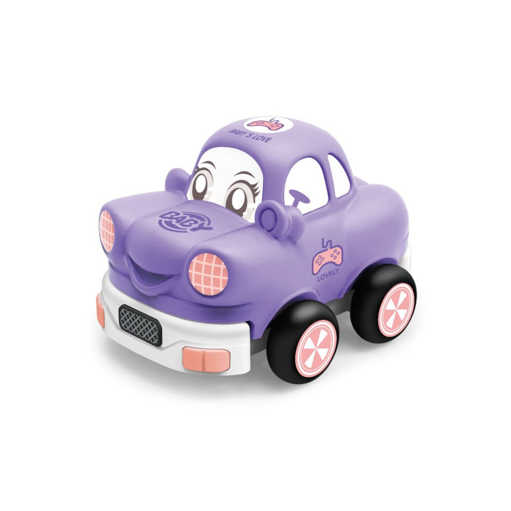Auto s obličejem RC 13 cm - fialové
