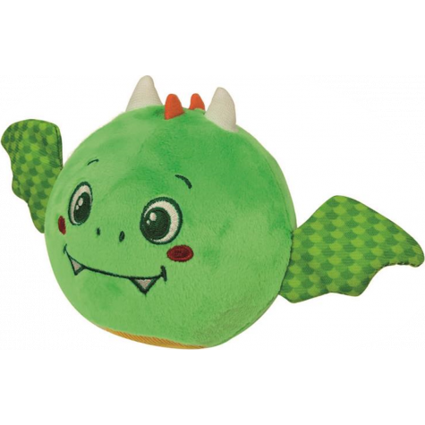 CLEMENTONI BABY Plyšový míček Dráček s chrastítkem ~ 1