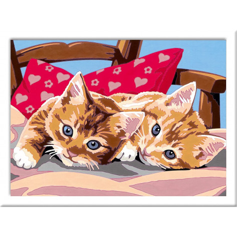 RAVENSBURGER CreArt Malování podle čísel: Dvě mazlivá koťata