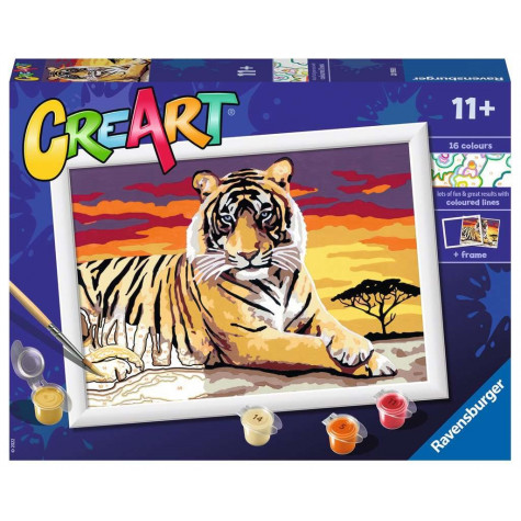 RAVENSBURGER CreArt Malování podle čísel: Majestátní tygr ~ 1