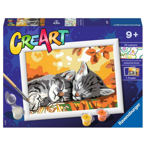 RAVENSBURGER CreArt Malování podle čísel: Podzimní koťata ~ 1