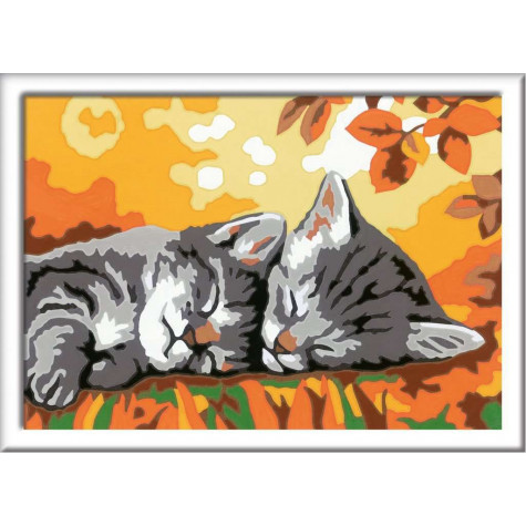 RAVENSBURGER CreArt Malování podle čísel: Podzimní koťata ~ 2