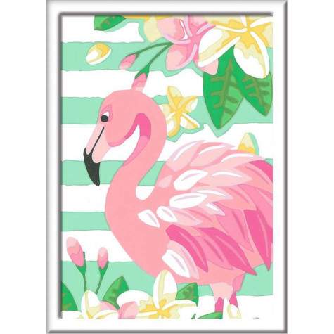 RAVENSBURGER CreArt Malování podle čísel: Růžový plameňák ~ 2