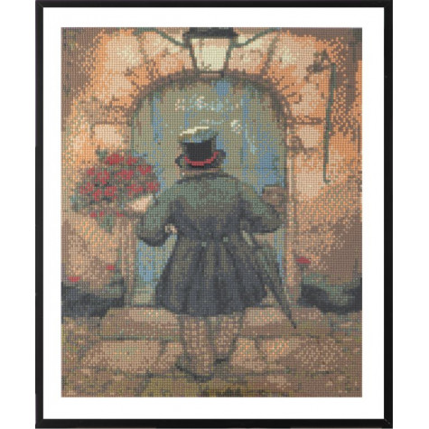 Craft Sensations Diamantové malování 40x50cm - Muž s růžemi ~ 3