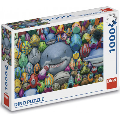 Dino Barevné rybičky puzzle 1000 dílků