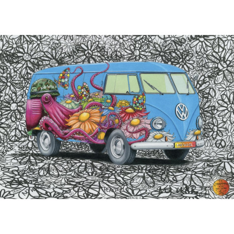 Dino Hippies VW puzzle 500 dílků ~ 2