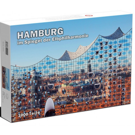 PULS ENTERTAINMENT Puzzle Odraz Hamburku v Labské filharmonii 1000 dílků ~ 1