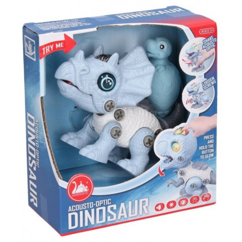 Dino šroubovací s efekty triceratops 13 cm ~ 2