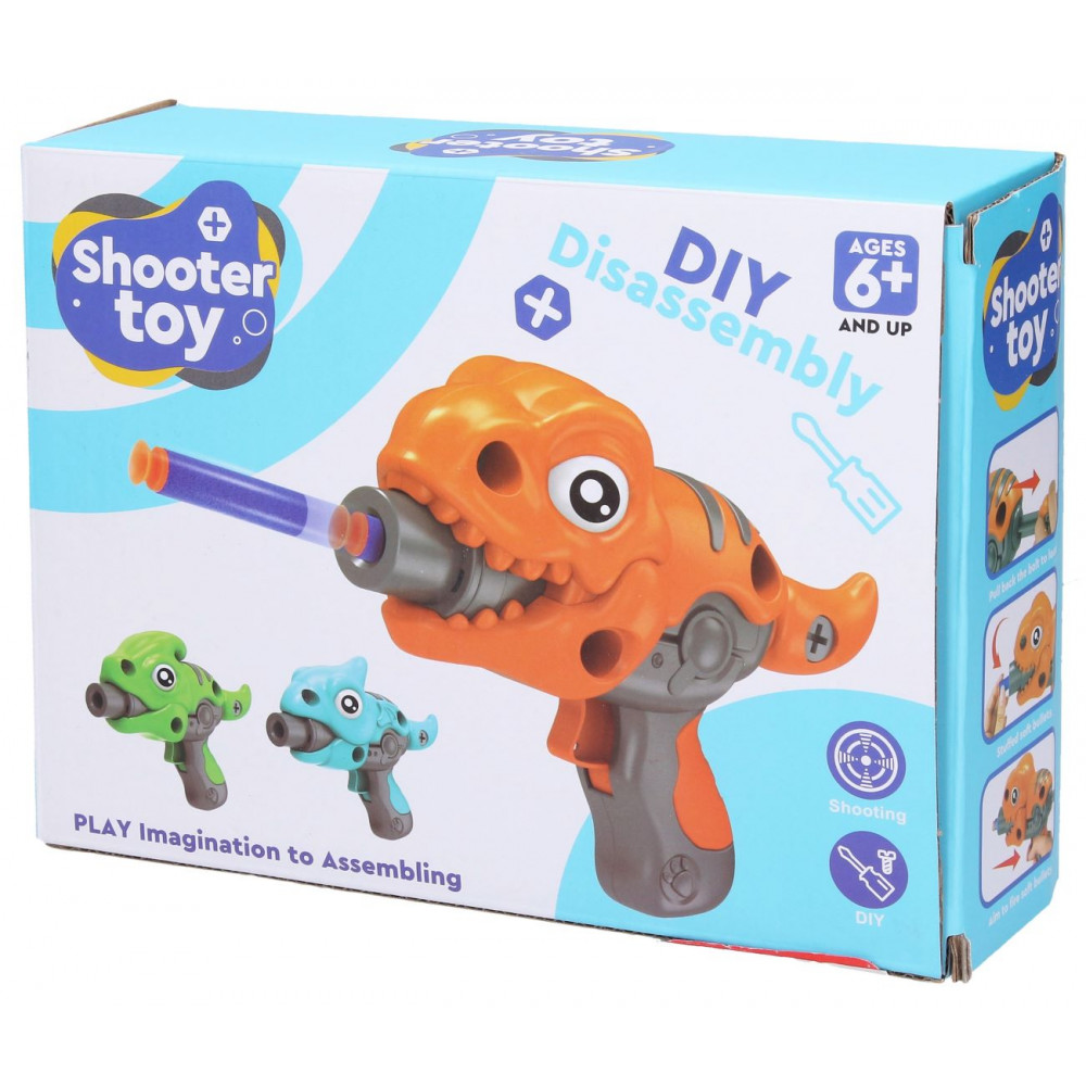 Pistole dino na pěnové náboje šroubovací 21 cm