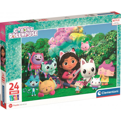 CLEMENTONI Puzzle Gábinin kouzelný domek: Na zahradě MAXI 24 dílků