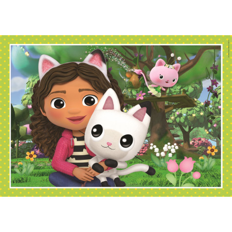 CLEMENTONI Puzzle Gábinin kouzelný domek 4v1 (12,16,20,24 dílků) ~ 2