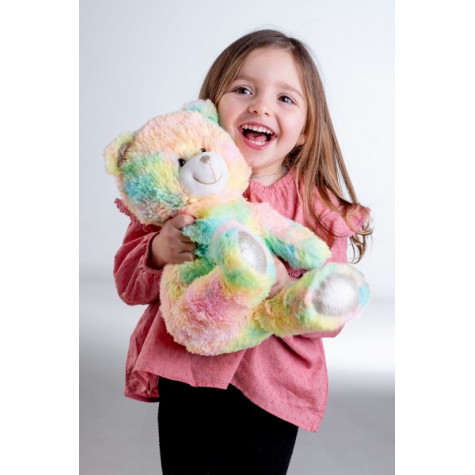 Teddies Svítící plyšový Snílek 40 cm Medvěd duhový ~ 4