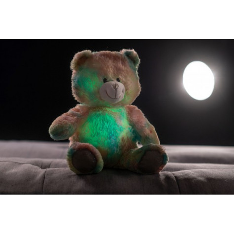 Teddies Svítící plyšový Snílek 40 cm Medvěd duhový ~ 8