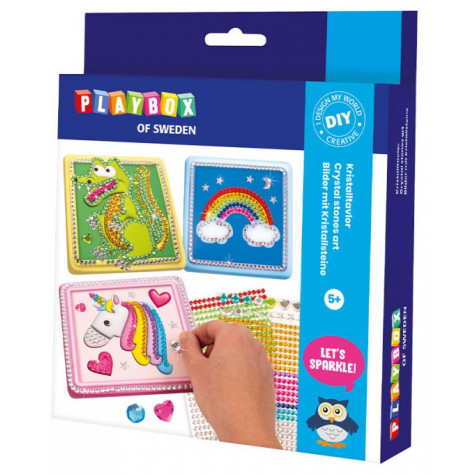 Playbox Diamantové obrázky - Duha, krokodýl, jednorožec ~ 1